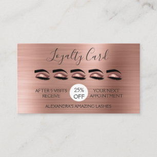 Blush Pink - Rose Gold Foil Lashes Loyalty