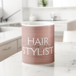 Blush Pink - Rose Gold Foil Makeup Artist Coffee Mug
