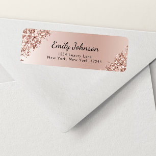 Blush Pink Rose Gold Glitter Sparkle Foil