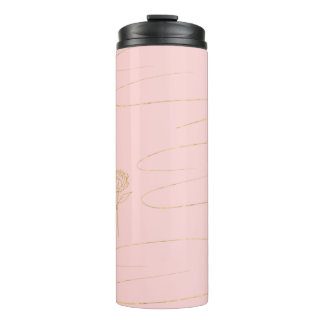 Blush Pink,Rose Gold Marble Thermal Tumbler