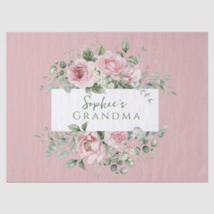 Blush Pink Rose Grandma Tissue Paper