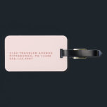 Blush Pink Rose Monogram Luggage Tag<br><div class="desc">This Classy Beige Cream Monogram Luggage Tag makes the perfect Christmas gift! Whether you're looking for Christmas gift ideas for women, or unique coworker Christmas gift ideas for women, this tag combines elegance and practicality. Ideal for those searching for Christmas gifts to make travel easier, it's also perfect for Christmas...</div>