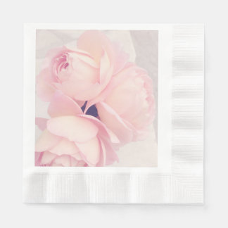 Blush Pink Rose Paper Napkins