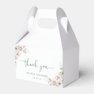 Blush Pink Roses Baby Shower Favour Box