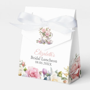 Blush Pink Roses Bridal Luncheon Tea Brunch Favour Box