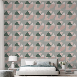 Blush Pink & Sage green AI art Wallpaper