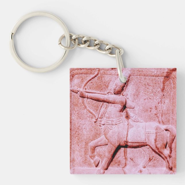 Blush Pink Sagittarius Keychain (Front)