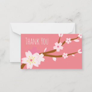 Blush pink Sakura CHerry Blossom Japanese Card