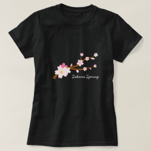 Blush pink Sakura Cherry Blossom Japanese T-Shirt