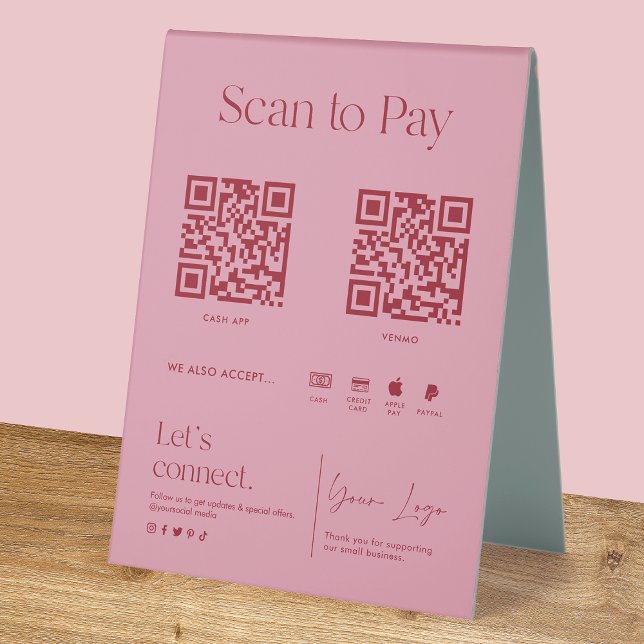 Blush Pink Scan to Pay  (Creator Uploaded)