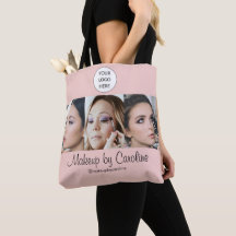 Blush Pink Script Logo Photo Makeup Studio