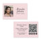 Blush Pink Script Social Icon QR Code Photo Makeup