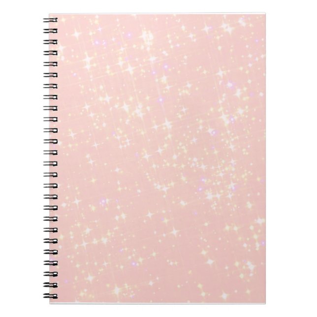 Blush Pink Shimmer - Add Text, Monogram as desired Notebook (Front)