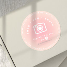 Blush Pink Snap Tag Share Thank You Small Business