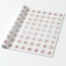 Blush Pink Snowflakes patterned