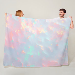 Blush Pink Soft Mint Gold Luxury Modern Collection Fleece Blanket