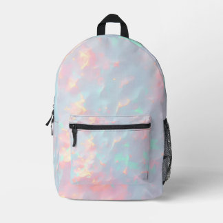 Blush Pink Soft Mint Gold Luxury Modern Collection Printed Backpack
