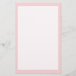 Blush Pink Solid Colour Stationery