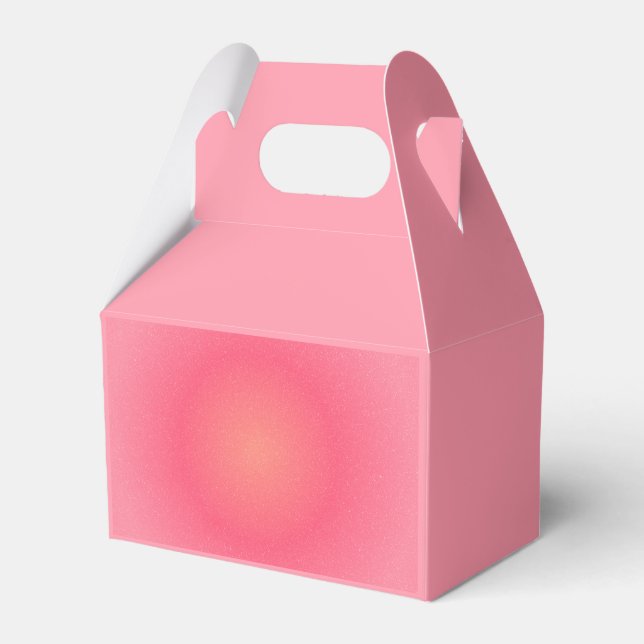 Blush Pink Sparkle Favour Box (Front Side)