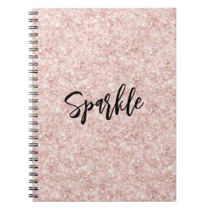Blush Pink Sparkle Glitter Notebook