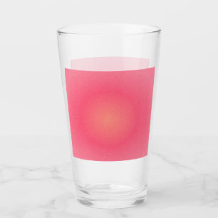 Blush Pink Sparkle Gradient Glass Cup