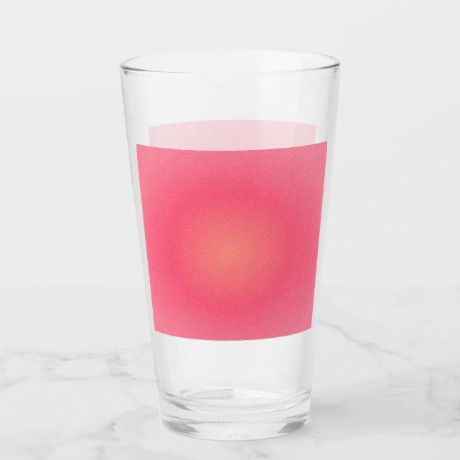 Blush Pink Sparkle Gradient Glass Cup (Front)