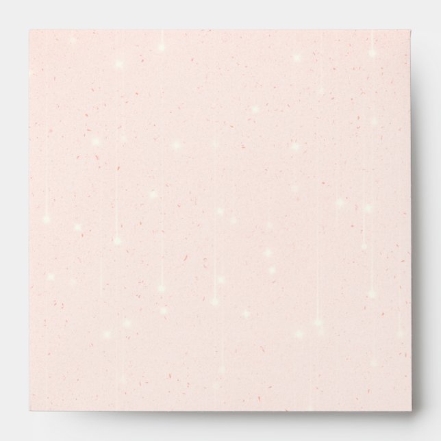 Blush Pink String Lights Envelope (Front)