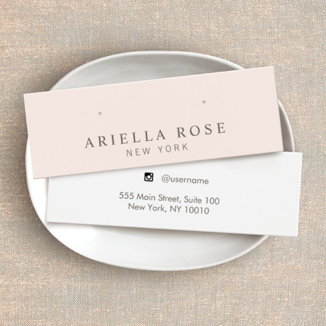 Blush Pink Stud Earring Jewellery Display Card (Creator Uploaded)