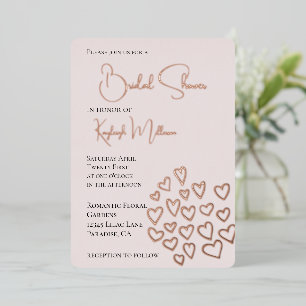 Blush Pink Sweet Hearts Bridal Shower