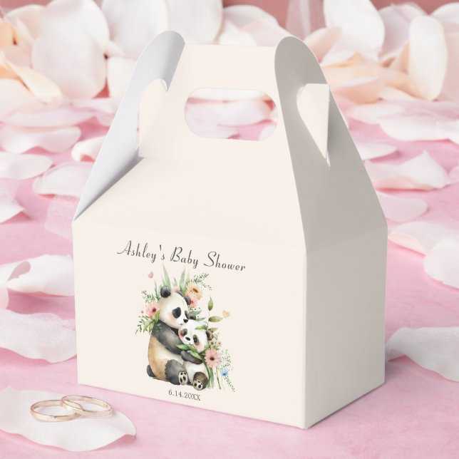 Blush Pink Teddy Bear Baby Girl Shower  Favour Box (Wedding)