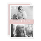 Blush Pink Then and Now Class of 2022 Graduation