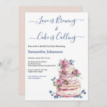 Blush Pink Tiered Cake Pink Roses Bridal Shower