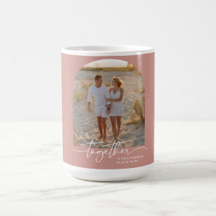 Blush Pink Together Typography Couple Valentine Coffee Mug