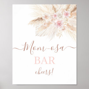 Blush pink Tropical Mimosa Bar sign