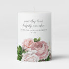 Blush Pink Vintage Floral Bride Groom Wedding Date