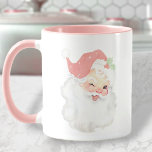 Blush Pink Vintage Winking Santa Christmas Mug<br><div class="desc">**PINK SANTA MUG**  This Blush Pink Vintage Winking Santa Christmas Coffee Mug features an antique Santa Claus graphic that's been recolored and reimagined. The graphic appears on both sides of the item,  so it can be enjoyed no matter which hand you use to drink.</div>