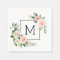Blush Pink Watercolor Bloom Monogram