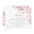 Blush Pink Watercolor Floral Greenery Wedding