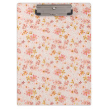 Blush Pink Watercolor Floral Pattern