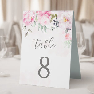 Blush Pink Watercolor Floral Peony Wedding