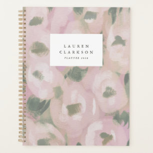 Blush Pink Watercolor Floral Planner