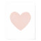 Blush Pink Watercolor Heart Nursery Decor Poster