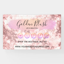 Blush Pink Watercolor & Modern Gold Geometric Chic