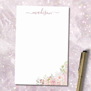 Blush Pink Watercolor Rose Flower Floral Elegant Post-it Notes