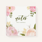 Blush Pink Watercolor Roses & Peonies Personalised