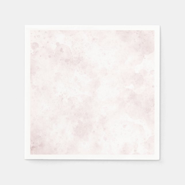 Blush Pink Watercolor Stain Modern Glam Wedding Napkin (Front)