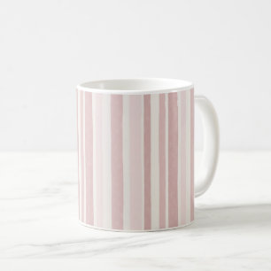 Blush Pink Watercolour Stripes Modern Boho Coffee Mug