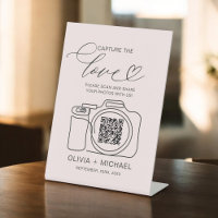 Blush Pink Wedding Capture The Love QR Code