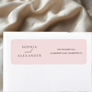 Blush Pink Wedding Minimal Elegant