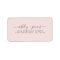 Blush Pink Wedding Return Address